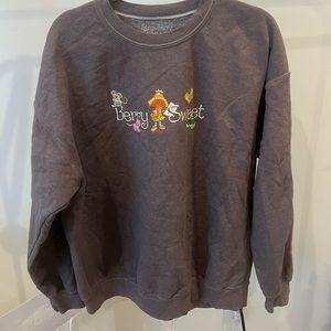 Strawberry Shortcake brown sweatshirt